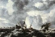 PEETERS, Bonaventura the Elder Storm on the Sea oil painting